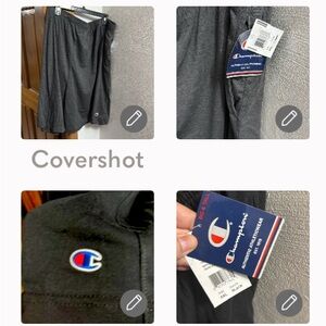 2 PAIR of 6XL tie waist Champion shorts🩳black & gray